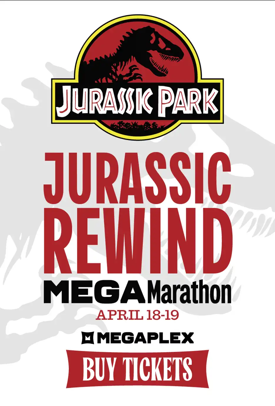 Jurassic Park Series MegaMarathon April Poster